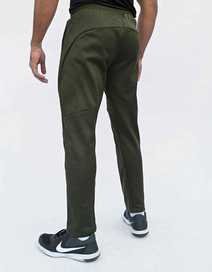 Bodybrics dark olive jogger pants with relaxed seat and tapered ankle cuffs
