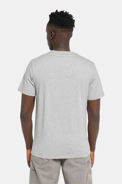 Grey Levi's crew-neck T-shirt back view