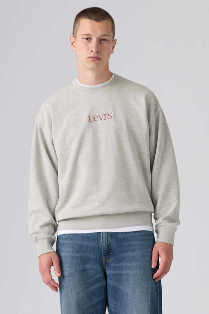 Levi's light grey crewneck sweatshirt with front logo