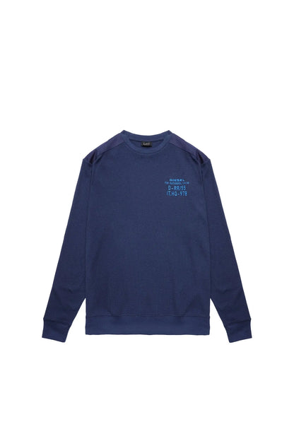 Blue Diesel crewneck sweatshirt with long sleeves and small chest logo print