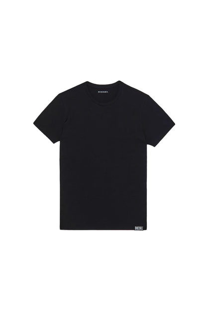 Diesel black crewneck T-shirt with short sleeves