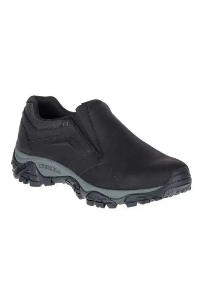 Black trail slip-on shoe with padded collar and grippy rubber outsole