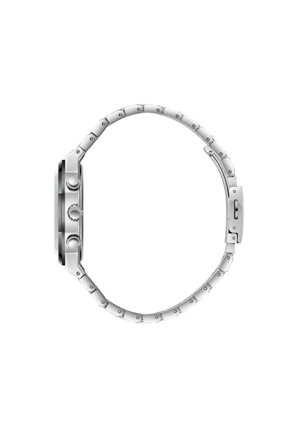 Lee Cooper stainless steel watch, silver bracelet band detail, round case