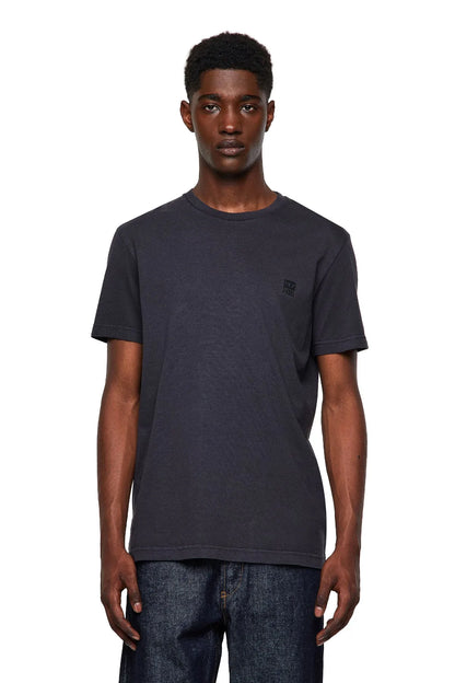 Men's dark Diesel T-shirt with small chest logo