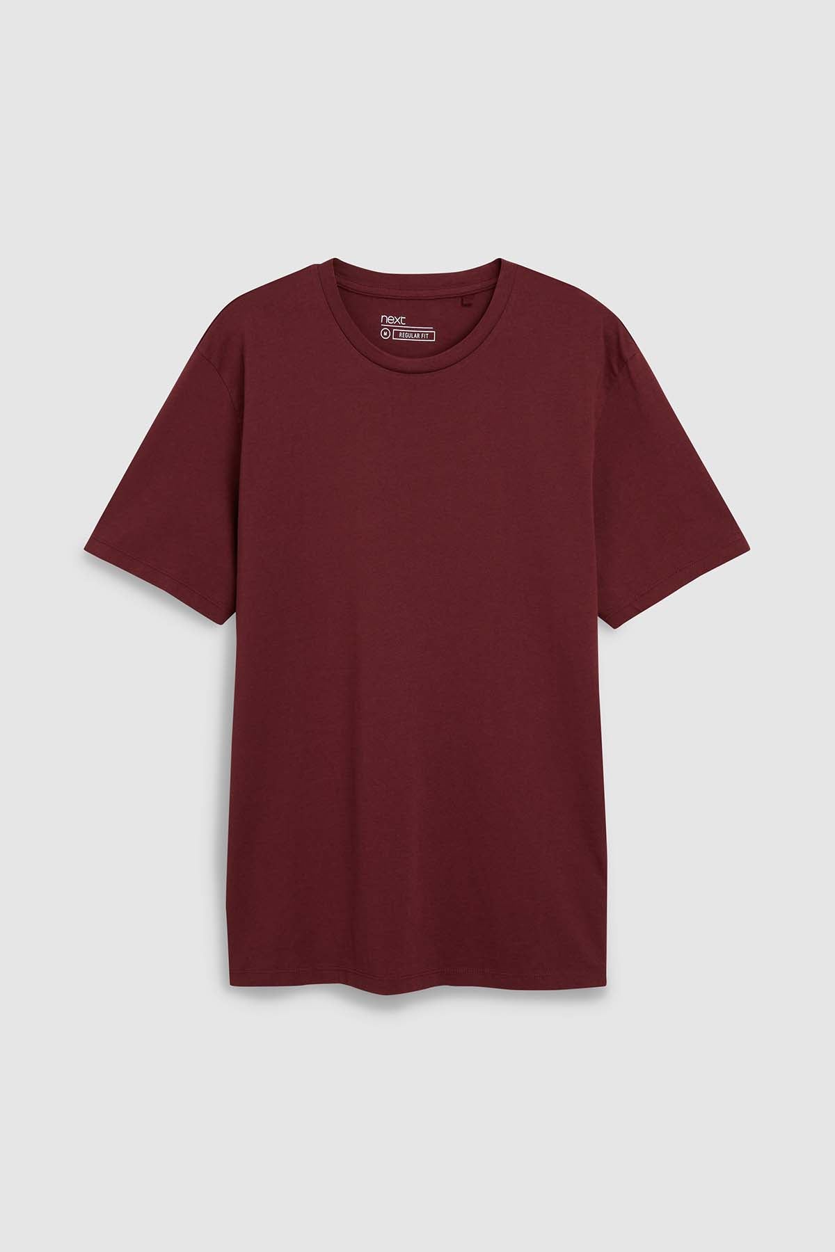 NEXT crew-neck T-shirt, short-sleeve, maroon