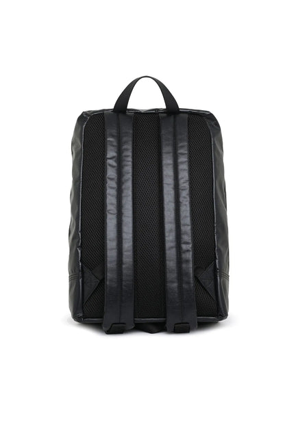 Black Diesel backpack with padded mesh back panels and adjustable straps