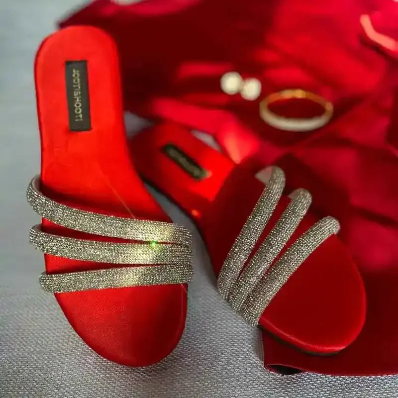 shop online stylish red flat shoes for women in pakistan
