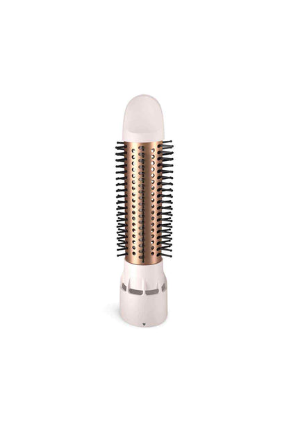 Philips light pink hair styler brush with tall pin-and-hole barrel
