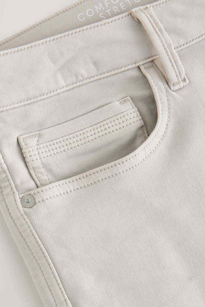 Men's stone pants with inner waistband label and buttoned fly