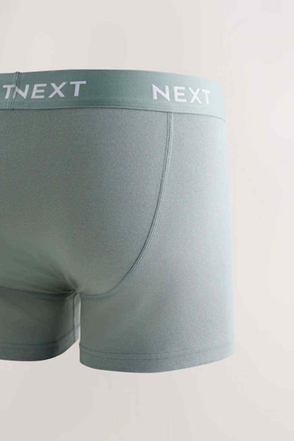 NEXT green boxer shorts with NEXT elastic waistband and curved front seam