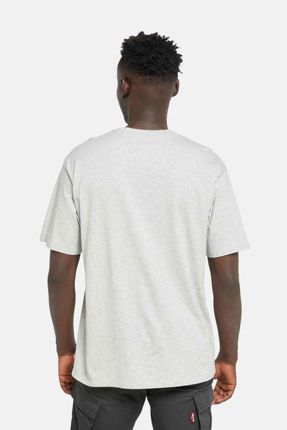 Men's Levi's graphic T-shirt, heathered white with no front graphic, back view