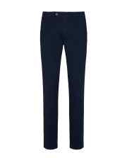 Camicissima navy blue trousers with straight legs and belt loops