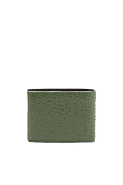 Diesel green leather wallet, side profile