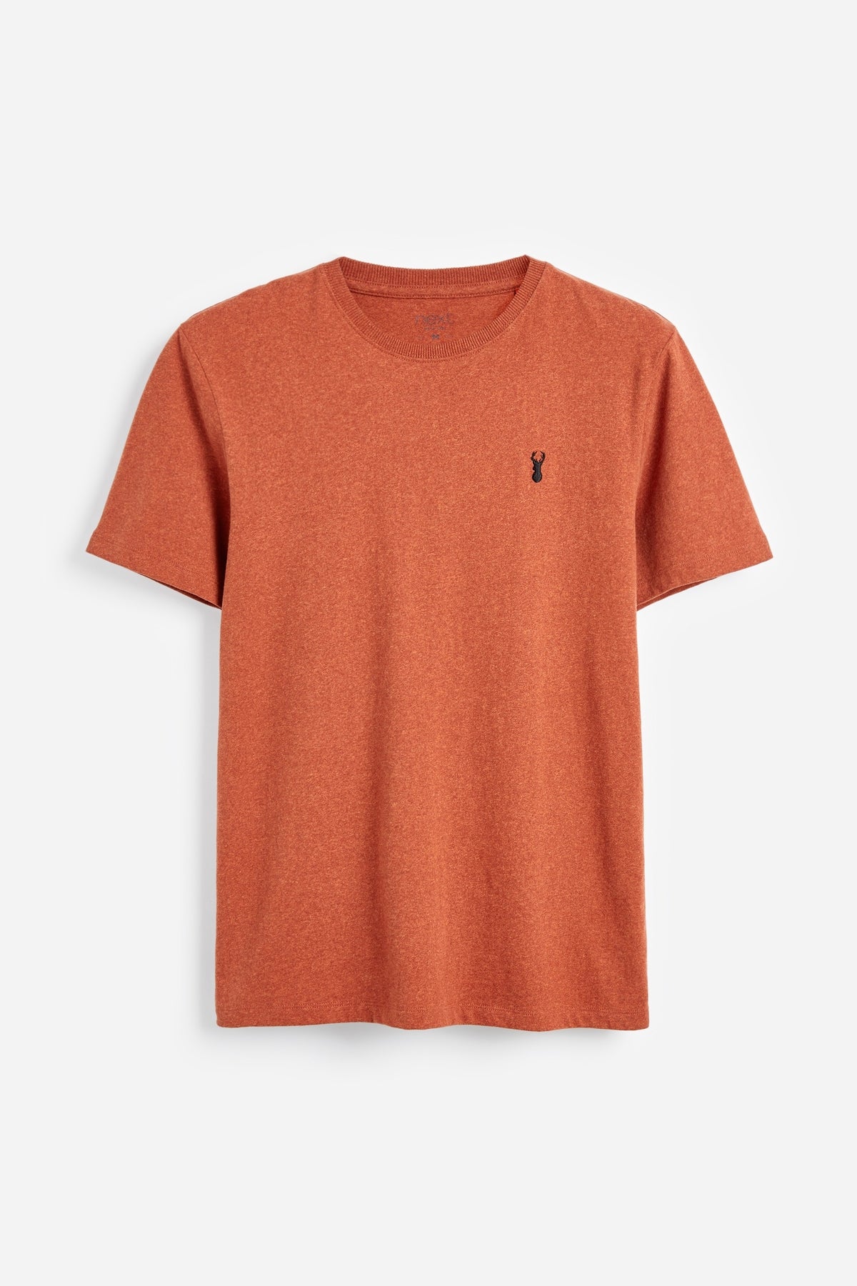 NEXT orange crew-neck T-shirt with small chest logo