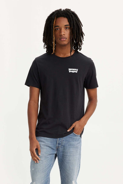 Levi's black crew-neck T-shirt with small chest logo