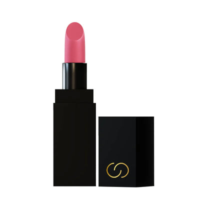 Conatural velvet lipstick in soft pink, black square tube with exposed bullet