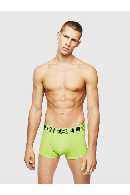 Diesel men's boxer briefs, neon green with black logo waistband