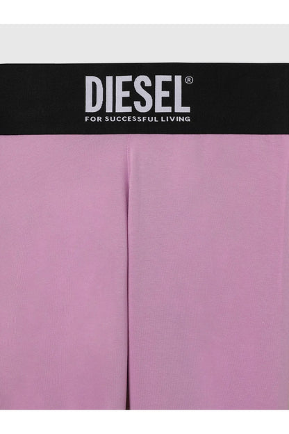 Purple boxer briefs with DIESEL logo waistband and fly seam detail