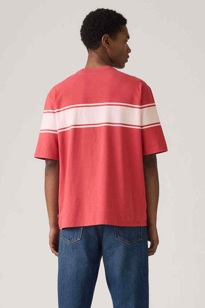Levi's red T-shirt with white back yoke stripe
