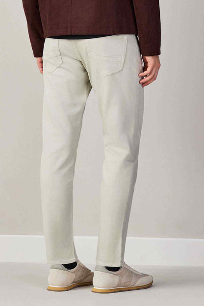 Men's stone pants with back yoke and side seams