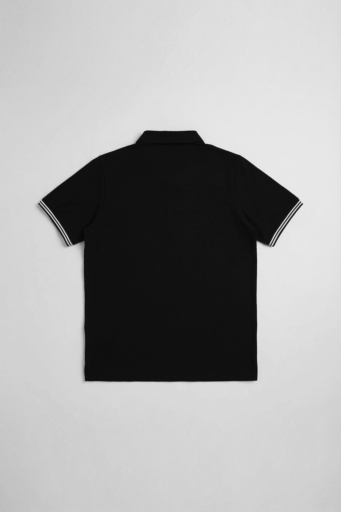 Black Regular Fit Pique Polo