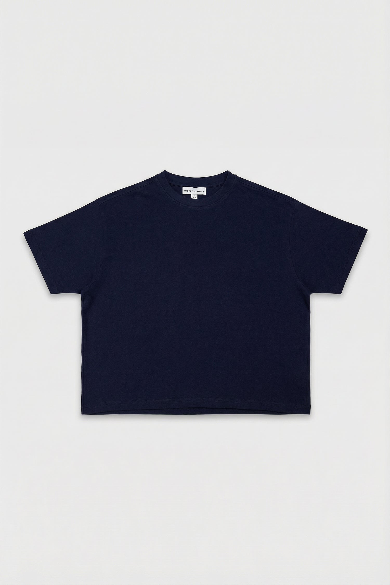 Navy Boxy Fit T-Shirt - Hustle N Holla