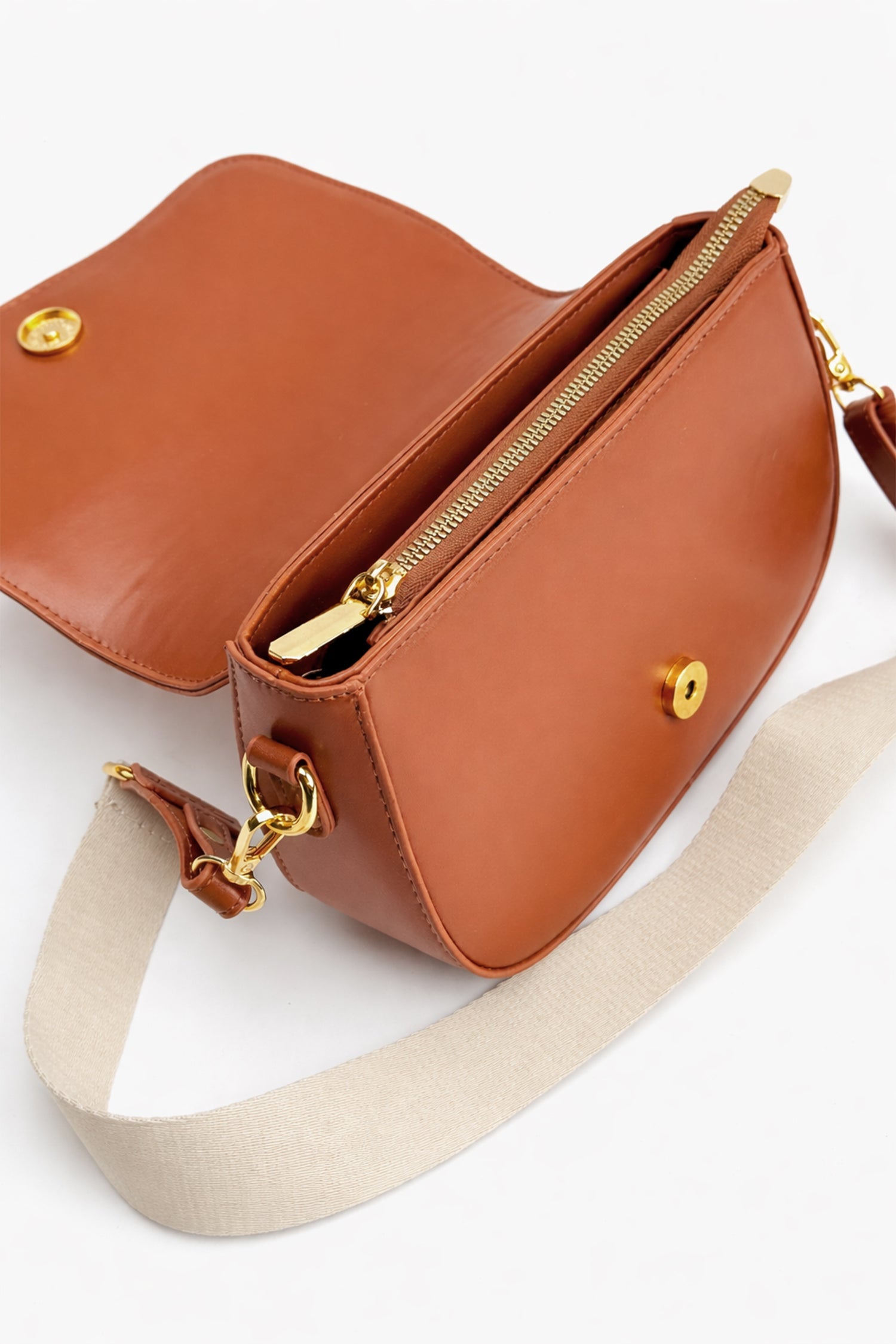 Brown Saddle Bag - Hustle N Holla