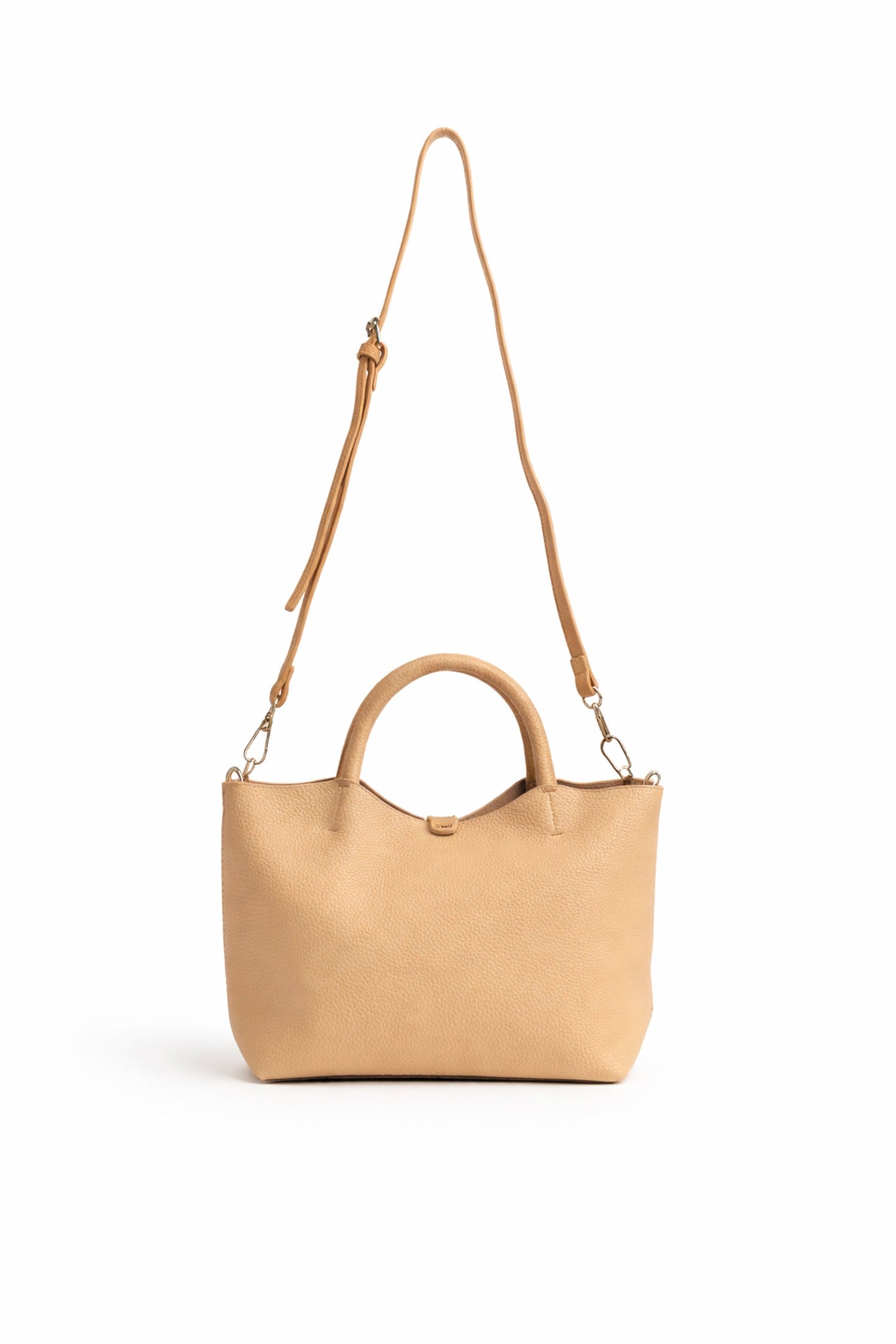 Cream Medium Top Handle Tote Bag - Hustle N Holla