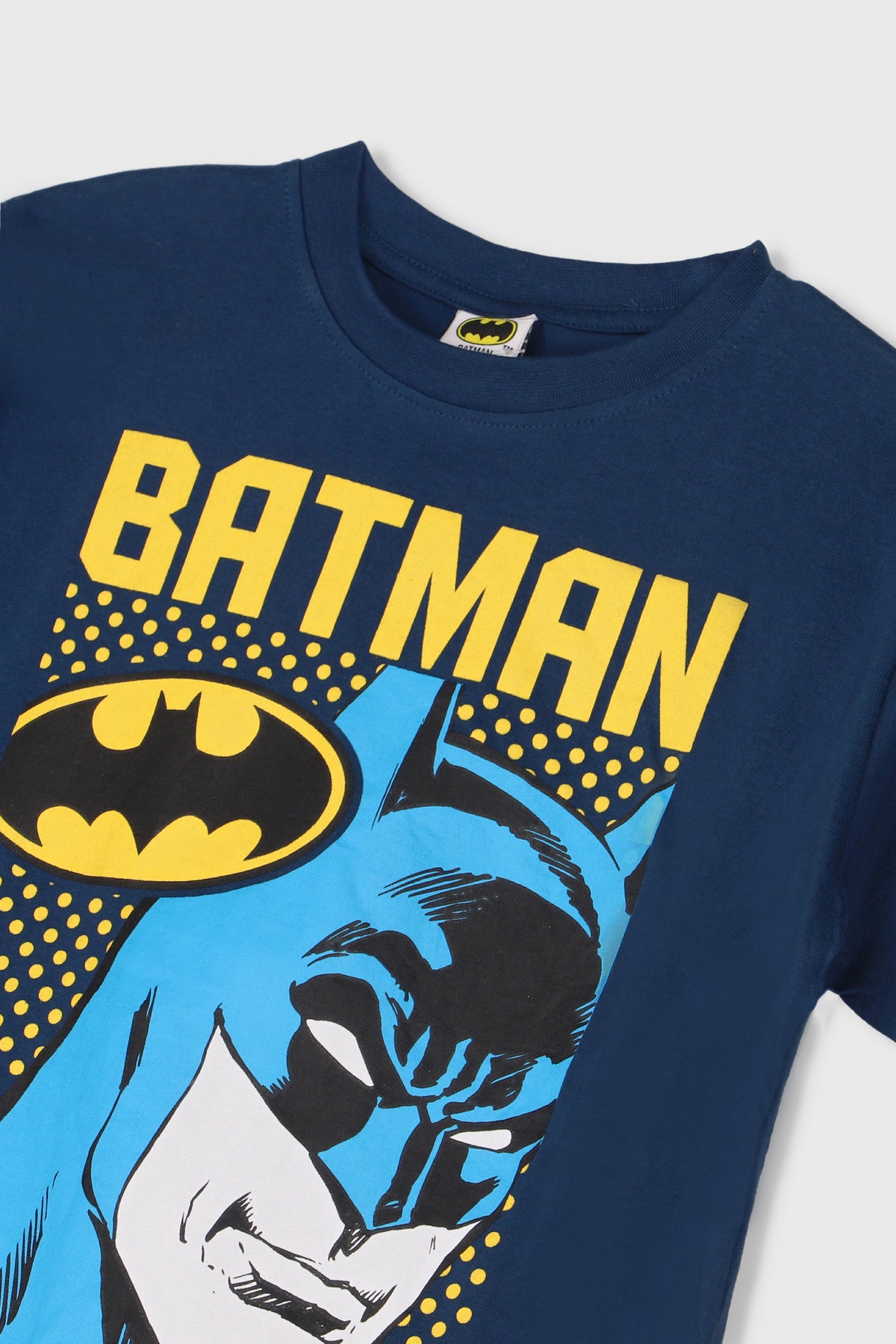 Kids' navy Batman graphic T-shirt with large front print