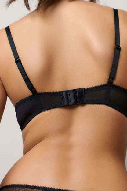 NEXT black lace underwire bra, back band with adjustable straps