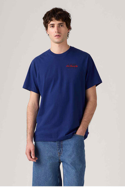 Levi's men's blue T-shirt with small chest logo