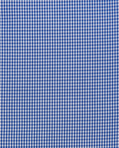 Dark blue micro-check dress shirt fabric pattern close-up