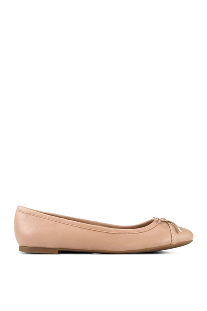 ALDO bone ballet flats with bow detail and low-profile sole