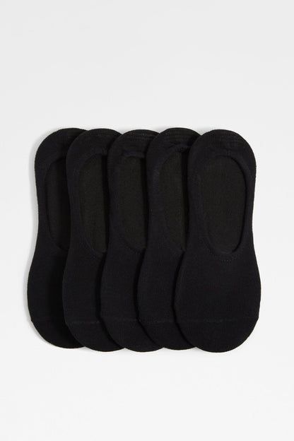5-pack black crew socks