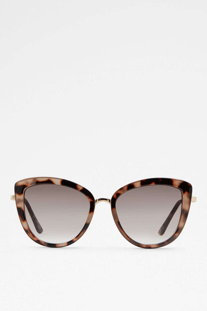 ALDO tortoiseshell sunglasses with cat-eye frames and dark tinted lenses