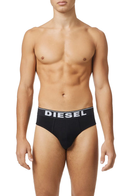 Black briefs with Diesel logo waistband