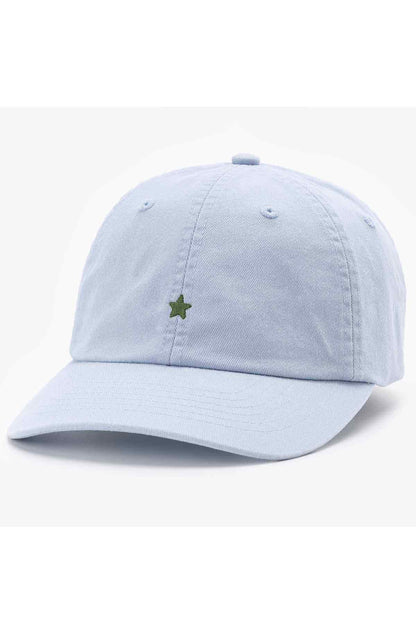 Levi's light-blue baseball cap with green star logo on front