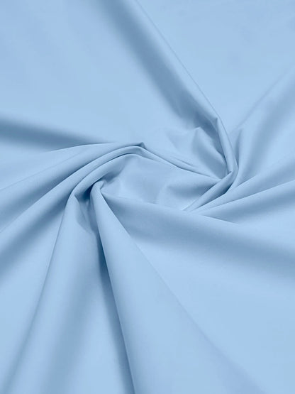 Brumano blue viscose fabric draped in soft folds