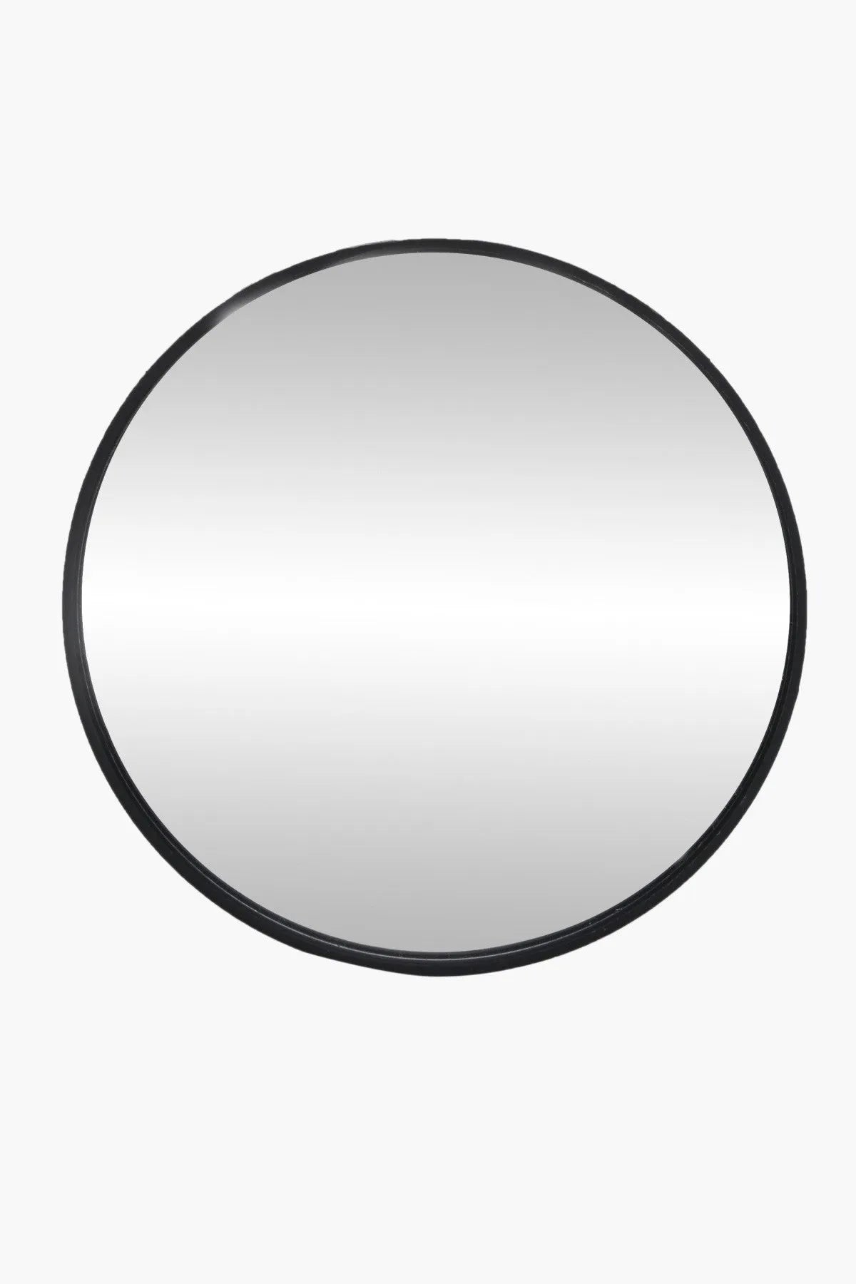 Round baby mirror with black circular frame