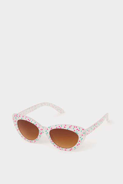Accessorize pastel multi sunglasses with teardrop lenses and printed frame