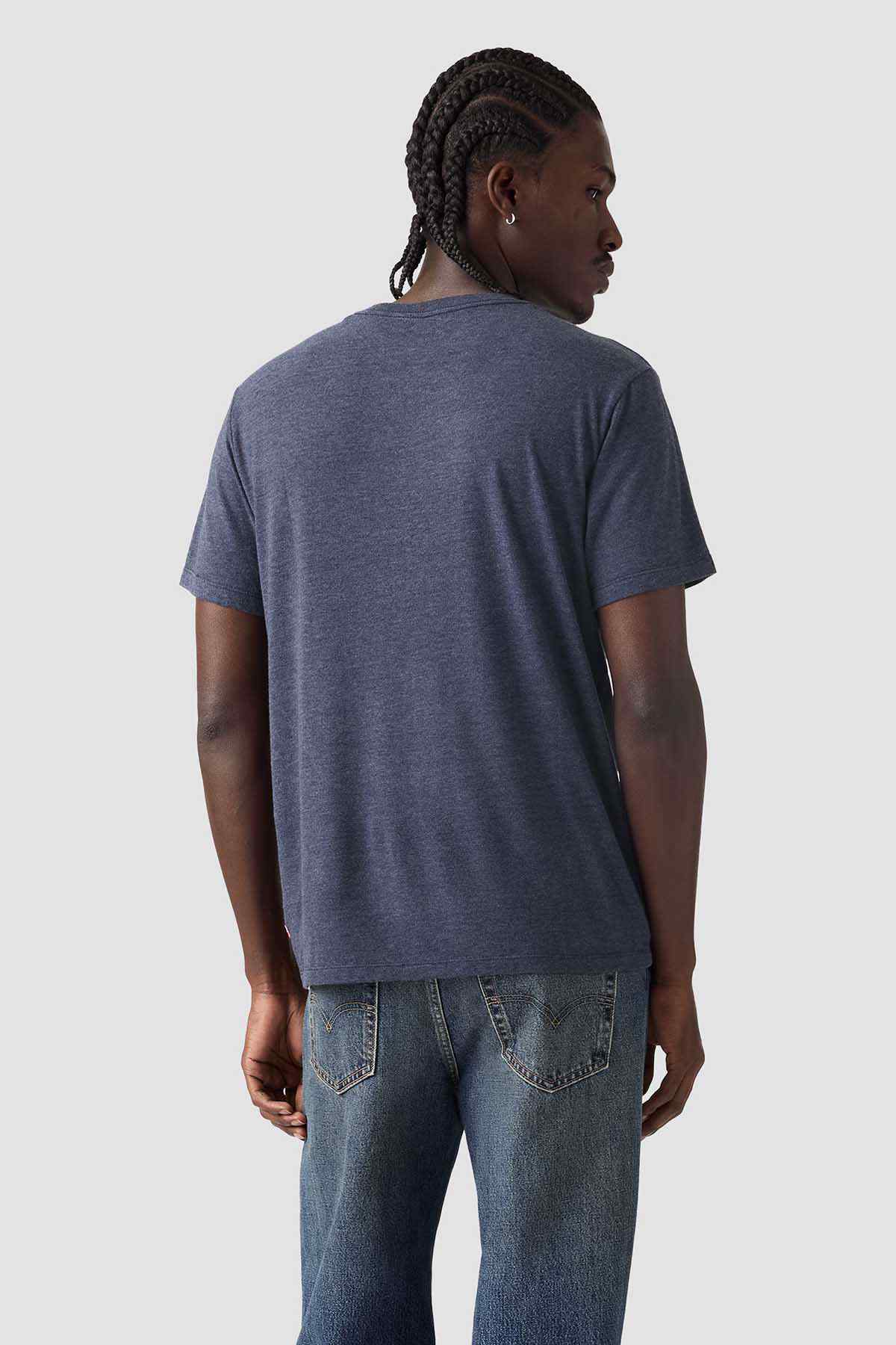Levi's blue T-shirt with plain back view