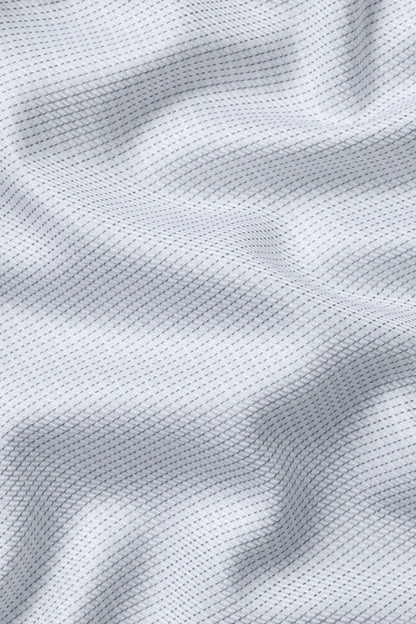 Charles Tyrwhitt dress shirt textured weave fabric close-up