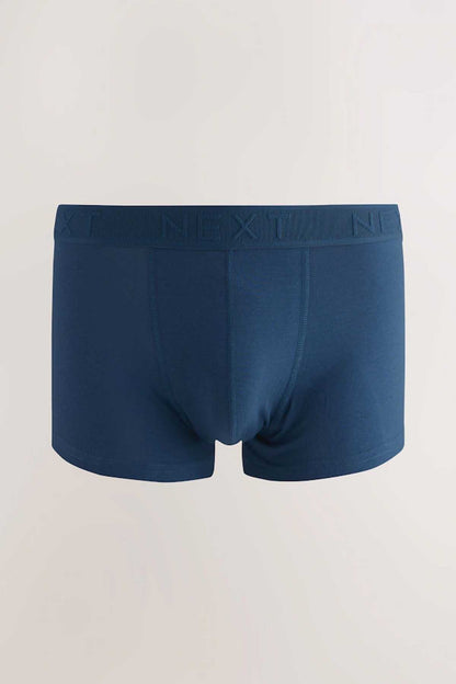 NEXT navy boxer shorts with branded elastic waistband