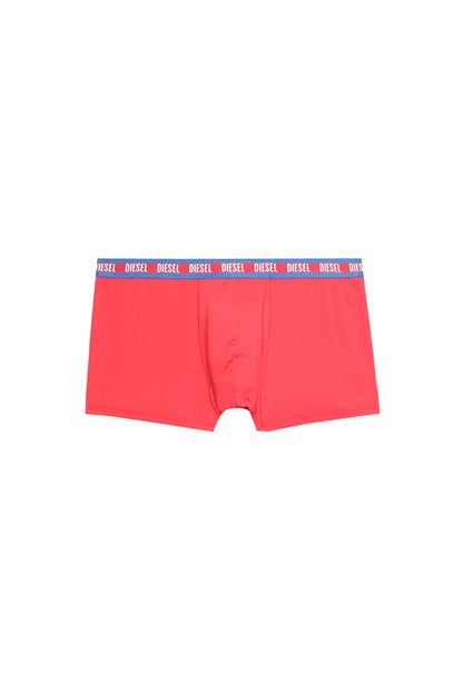Diesel boxer briefs, red with black logo waistband and contoured center panel