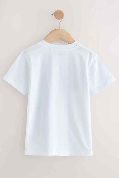 White kids T-shirt, plain back