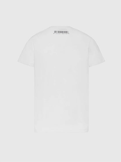 Diesel white crew-neck T-shirt, back view