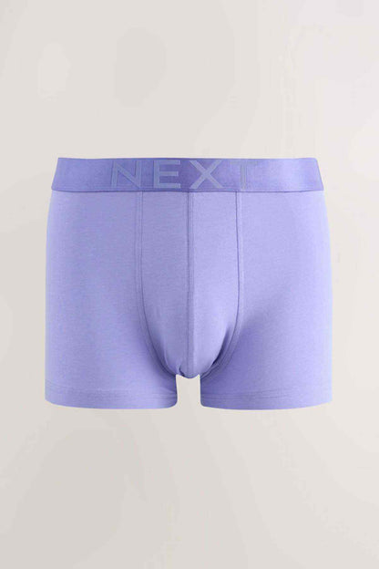 Lavender boxer briefs with NEXT logo waistband and contoured front