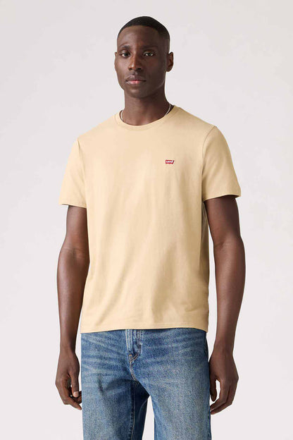 Levi's tan crewneck T-shirt with small chest logo