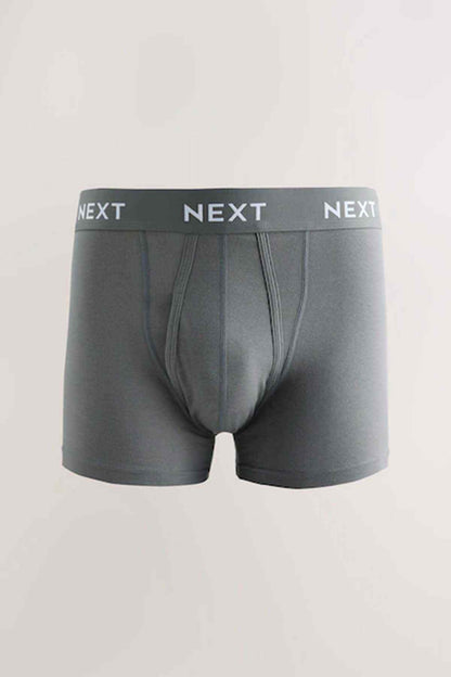 NEXT grey-green boxer shorts with NEXT logo elastic waistband