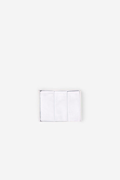 Women'secret white bikini briefs pack, folded set of three in rectangular stack
